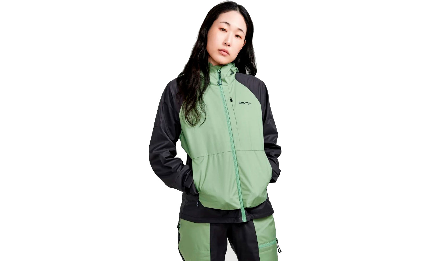 Фотографія Куртка Craft ADV BACKCOUNTRY жіноча, розмір S, сезон AW 22, чорно-зелений 5