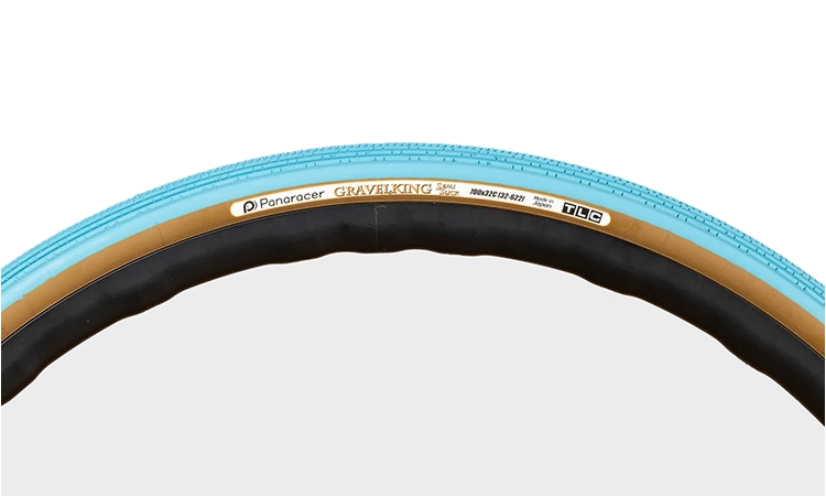 Покрышка Panaracer GRAVELKING SS, 700x38C Turquoise Blue/Brown 2