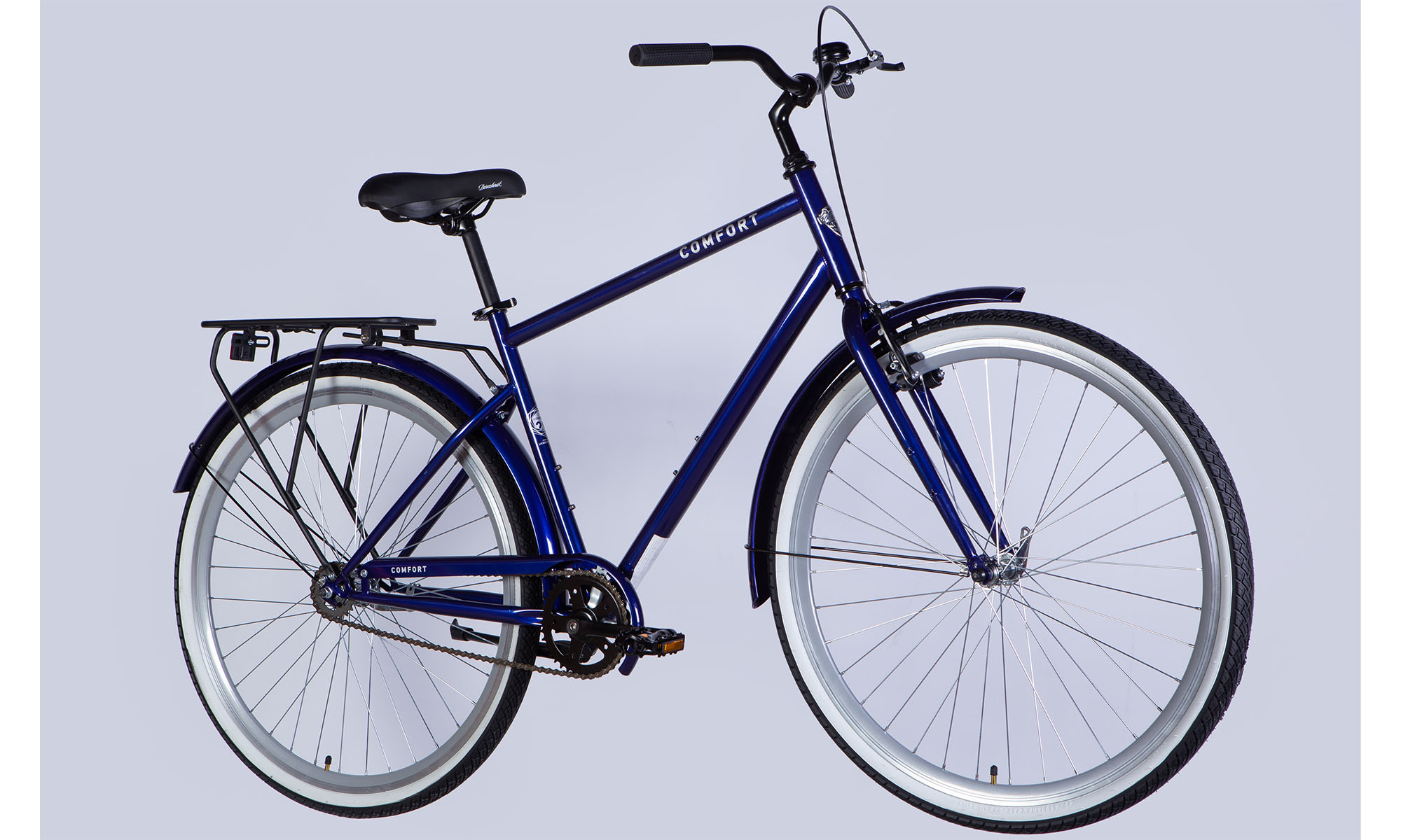 Велосипед Dorozhnik COMFORT MALE Velosteel 28", размер L, рама 20", 2025, электрик (темно-синий) 2