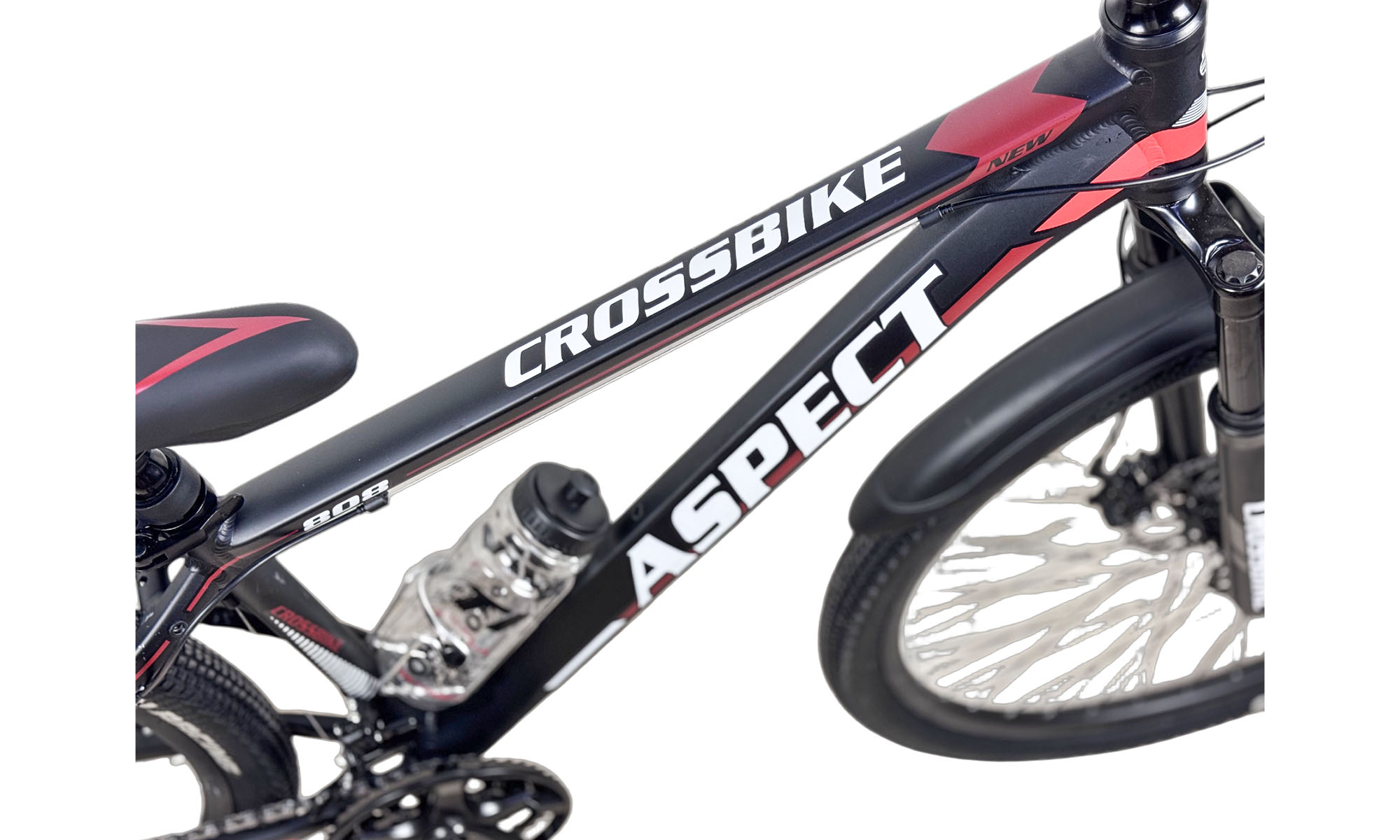 Велосипед CrossBike Aspect 27.5", размер S, рама 15", год 2026, Черный-Красный 2