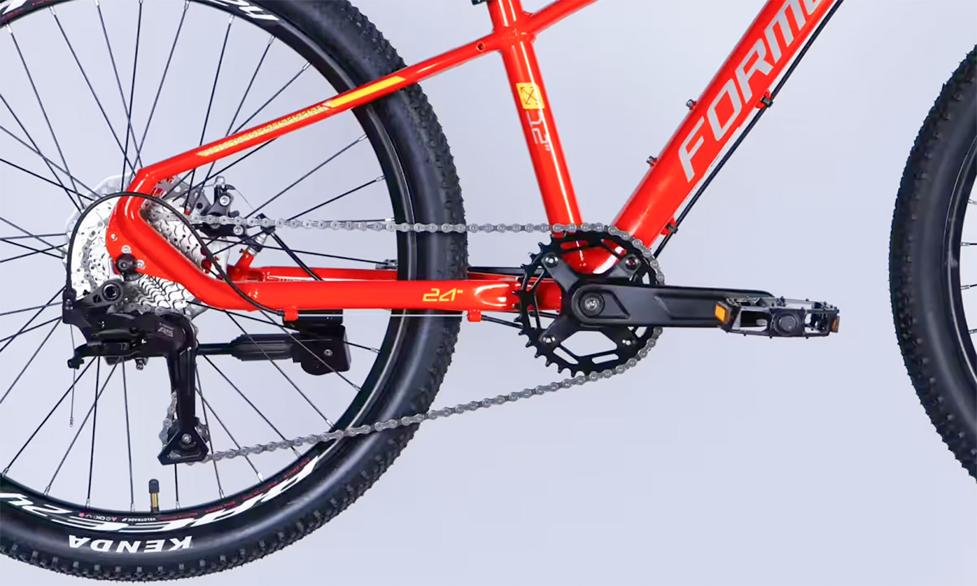 Велосипед Formula ZEPHYR 3.0 DD CS 24", размер XXS, рама-12", год 2026, оранжевый 2