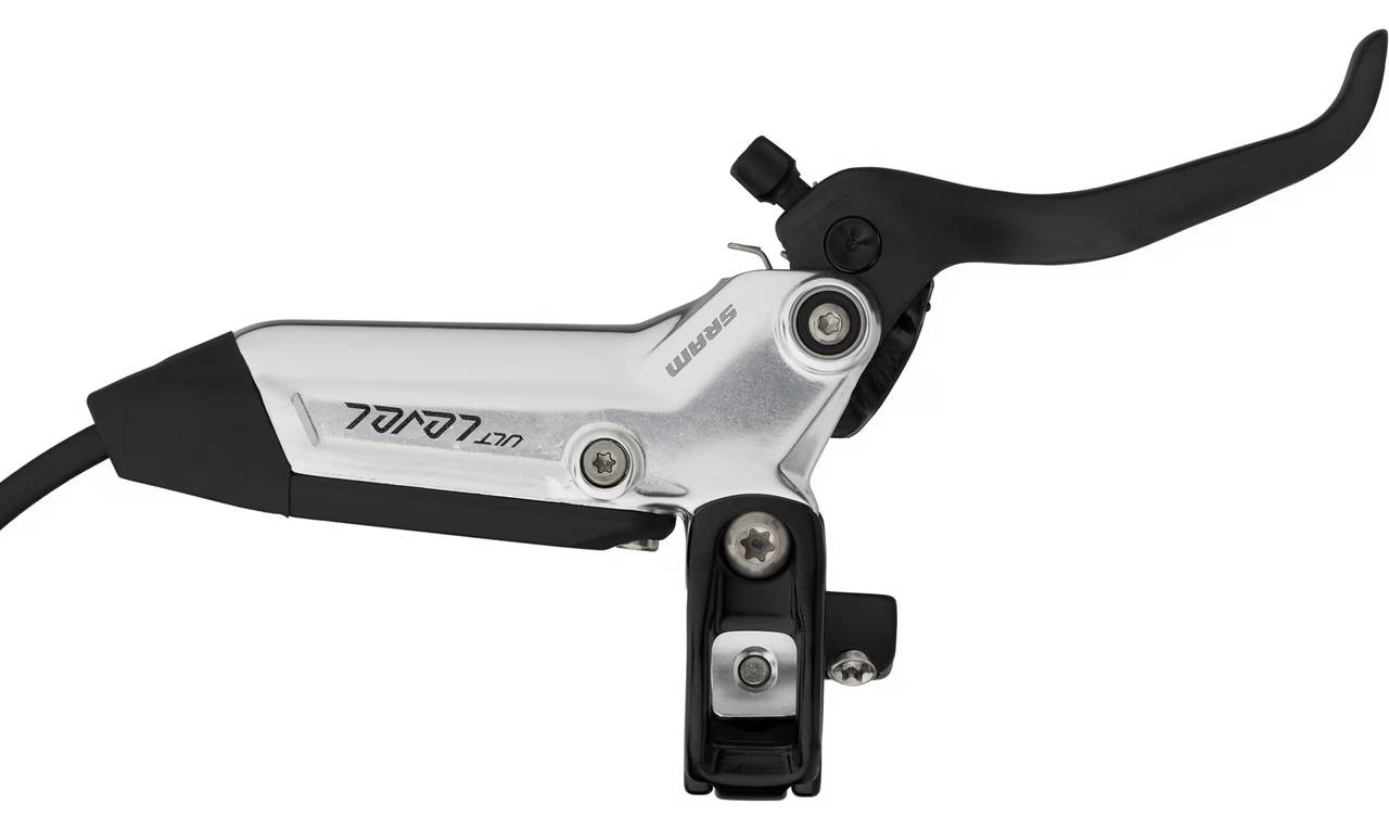 Тормоз дисковый SRAM Level Ultimate Stealth 4 Piston - Carbon Lever, Ti Hardware, Reach Adj, Clear Ano Rear 2000mm Hose 2