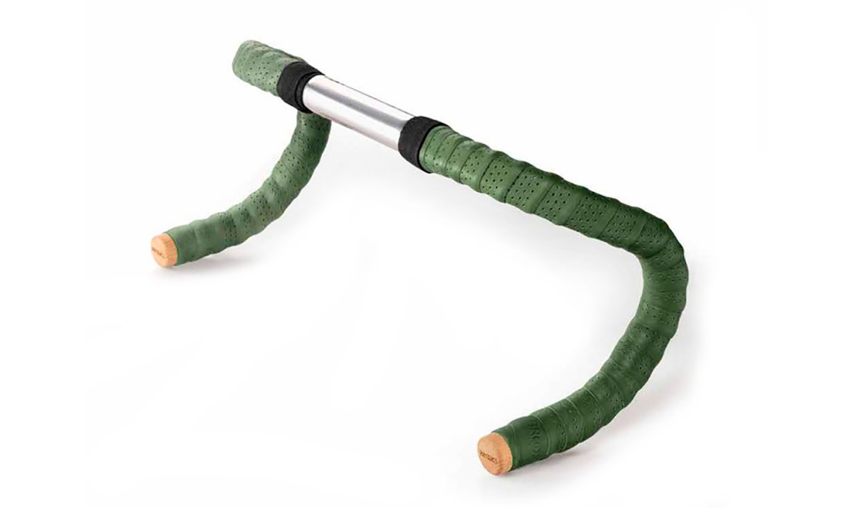 Фотография Обмотка руля BROOKS Leather Bar Tape Серо-зеленый