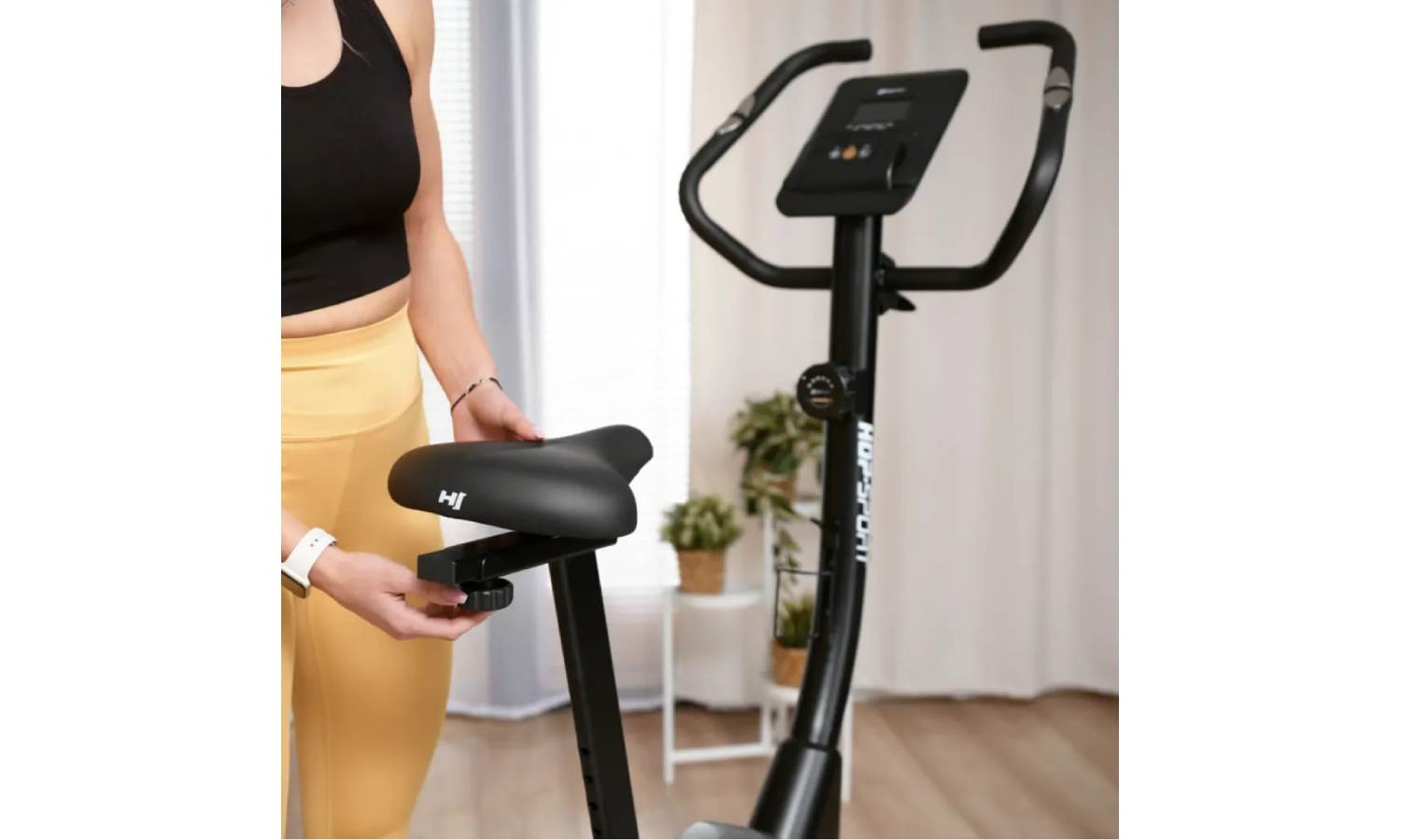 Велотренажер Hop-Sport HS-4000H Grant чорно-золотистий 6