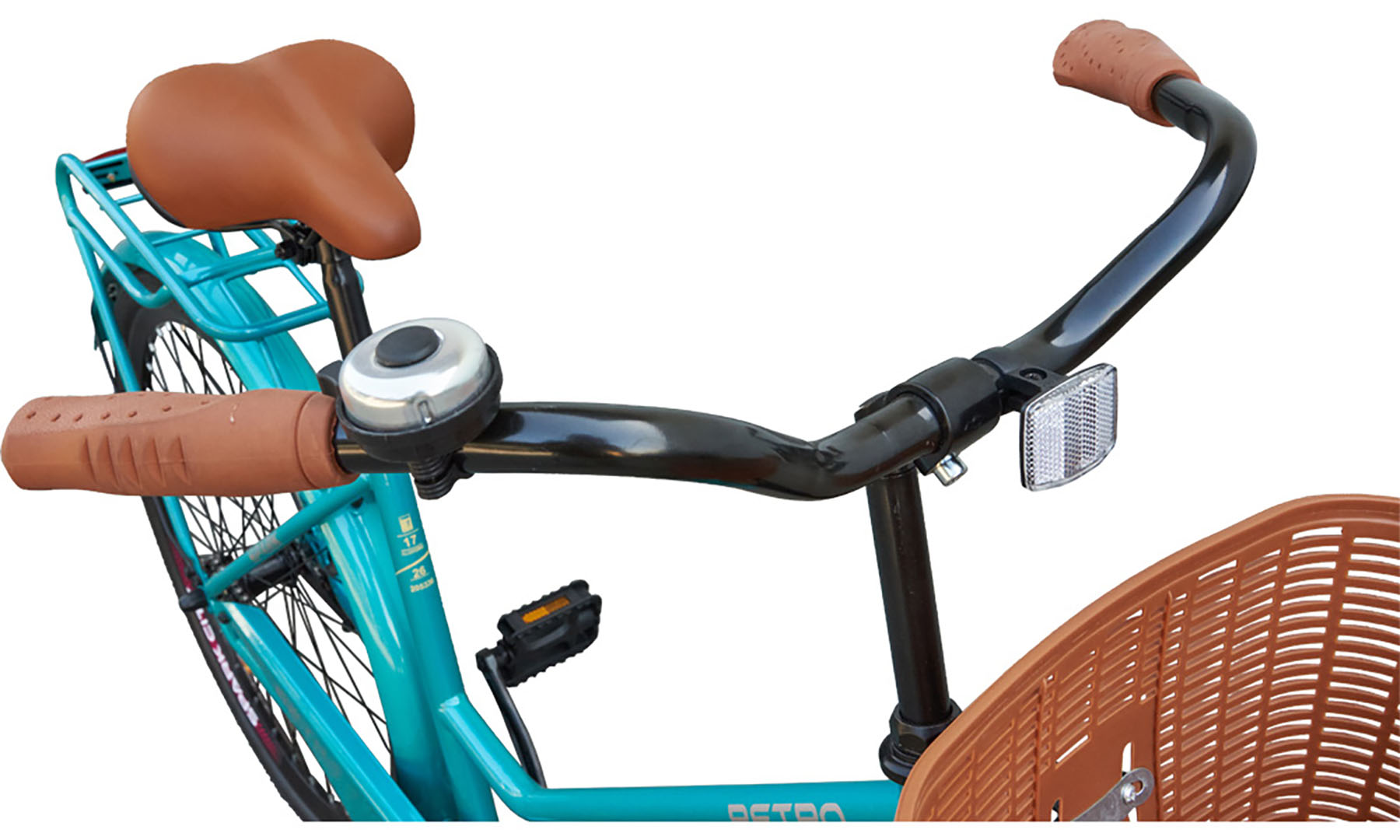 Велосипед SPARK CITY RETRO 26", рами M (17"), бірюзовий 2