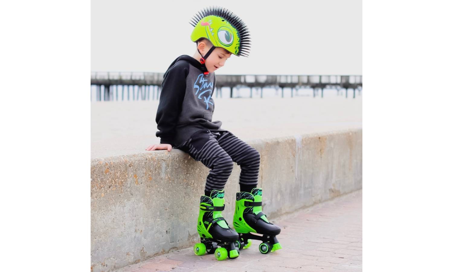 Роликовые коньки Neon Combo, размер 34-37, салатовый 3