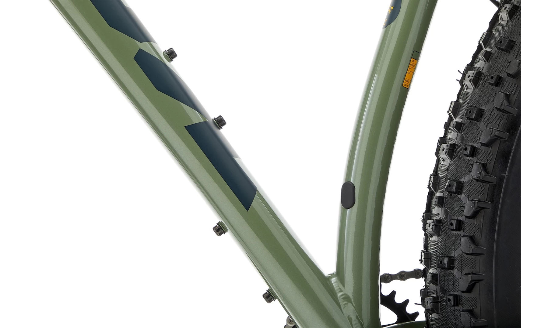 Фетбайк Kona Woo 26" розмір рами S, 2024, Landrover (зелено-сірий) 4