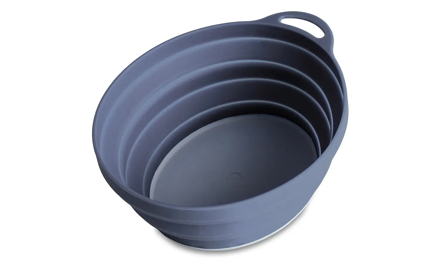 Тарілка для пікніка складана Lifeventure Silicone Ellipse Bowl graphite 3