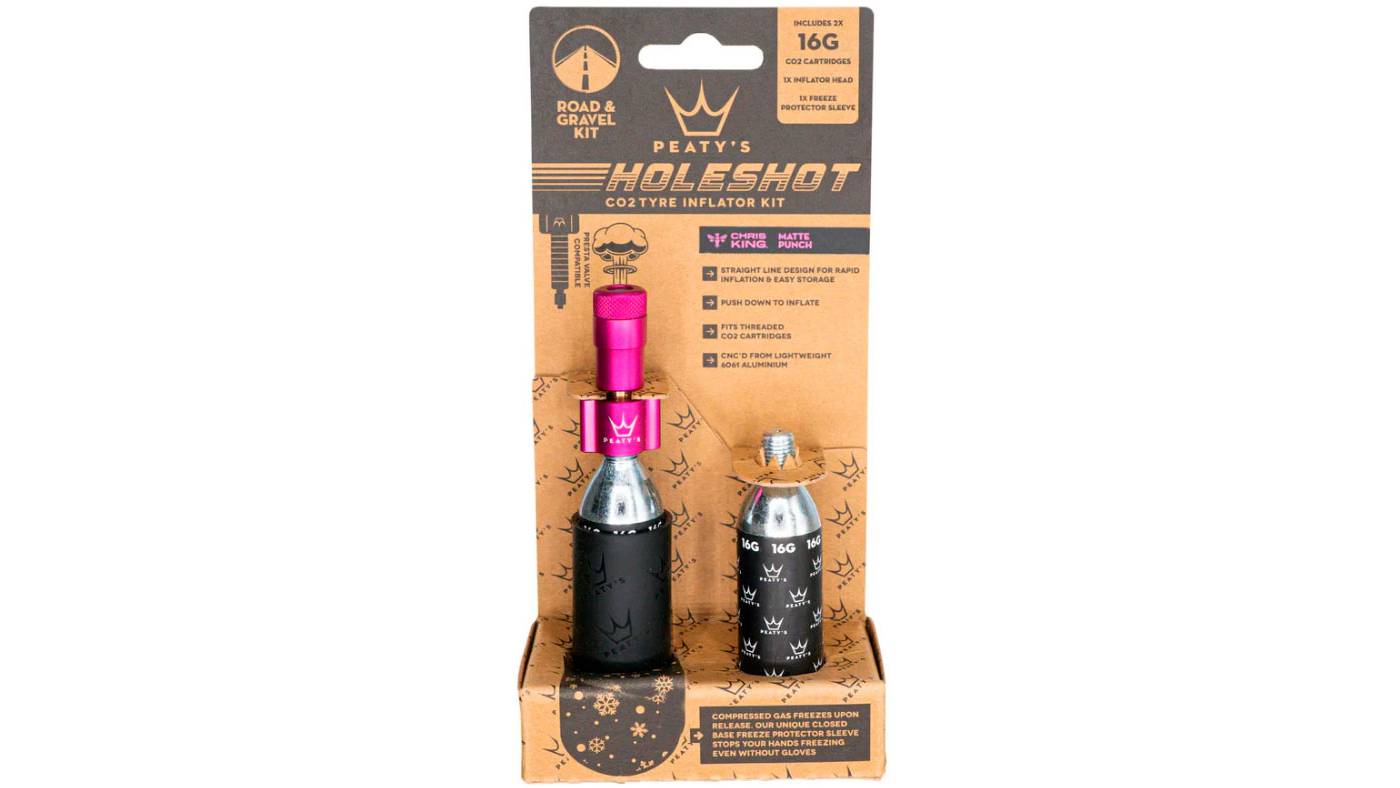 Насос Peaty's Holeshot CO2 Tyre Inflator, Road & Gravel 16g, Punch 2 Насос Peaty's Holeshot CO2 Tyre Inflator, Road & Gravel 16g, Punch 2