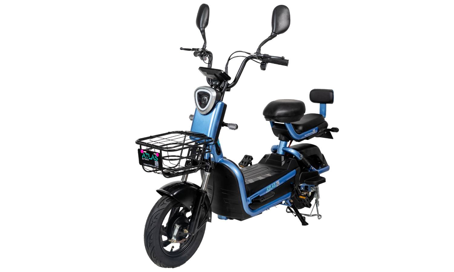 Электроскутер Atlas Bird 20Ah Синий 8