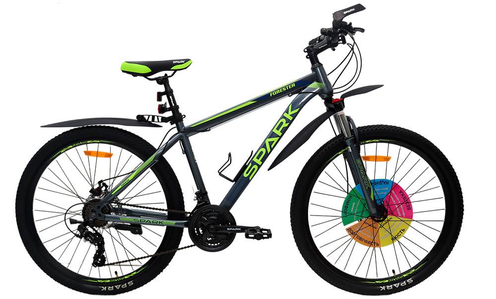 Фотографія Велосипед SPARK FORESTER 2.0 27,5" размер М рама 17" 2024 Серый