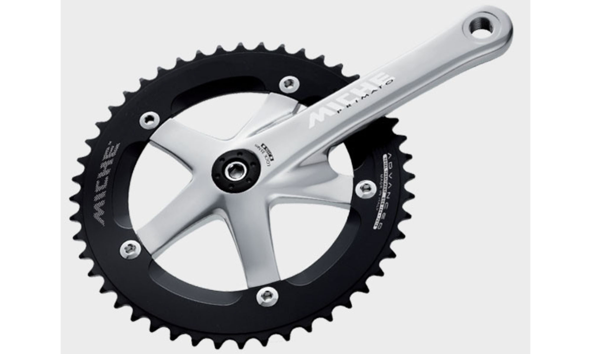 Система Miche Primato Pista Silver Crankset, 170mm, 49T 