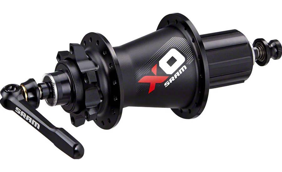 Фотография Втулка Sram AM HUB X0 R DISC QR/12 28H BLK/RD 