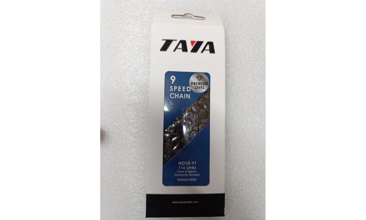 Ланцюг Taya NOVE-91 9-шв 1/2"X5/64",116L, чорний 2