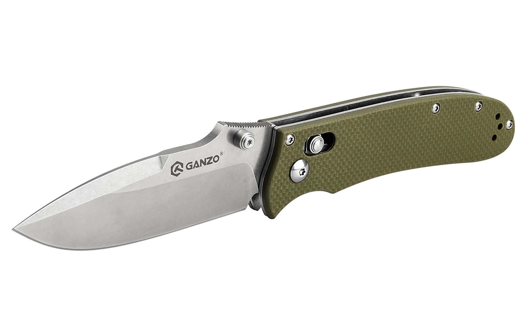 Нож складной Ganzo D704-GR, зеленый (D2 сталь) 8