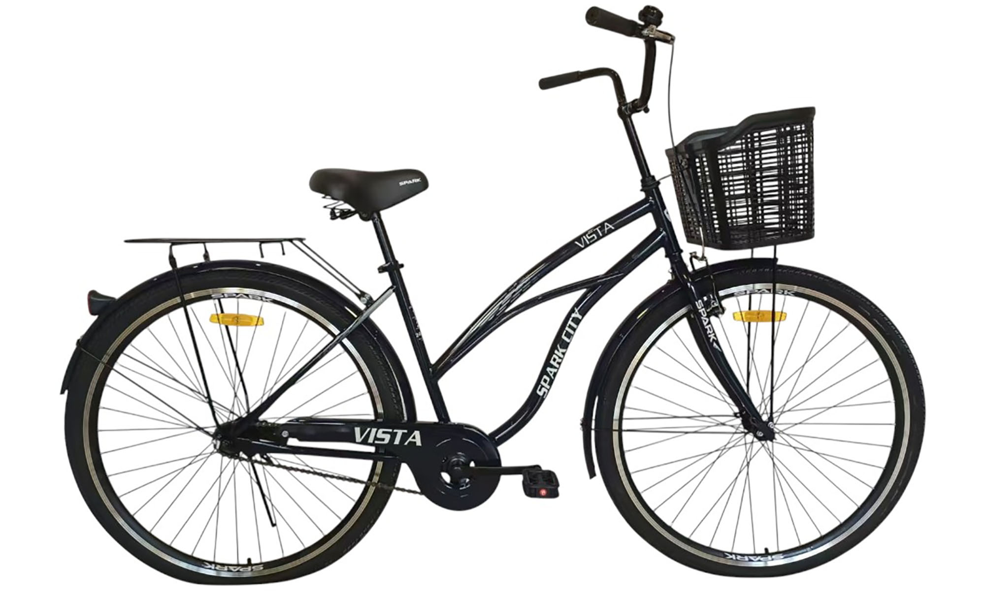 Велосипед SPARK CITY VISTA 28", размер M, рама - 18", год 2026, черный