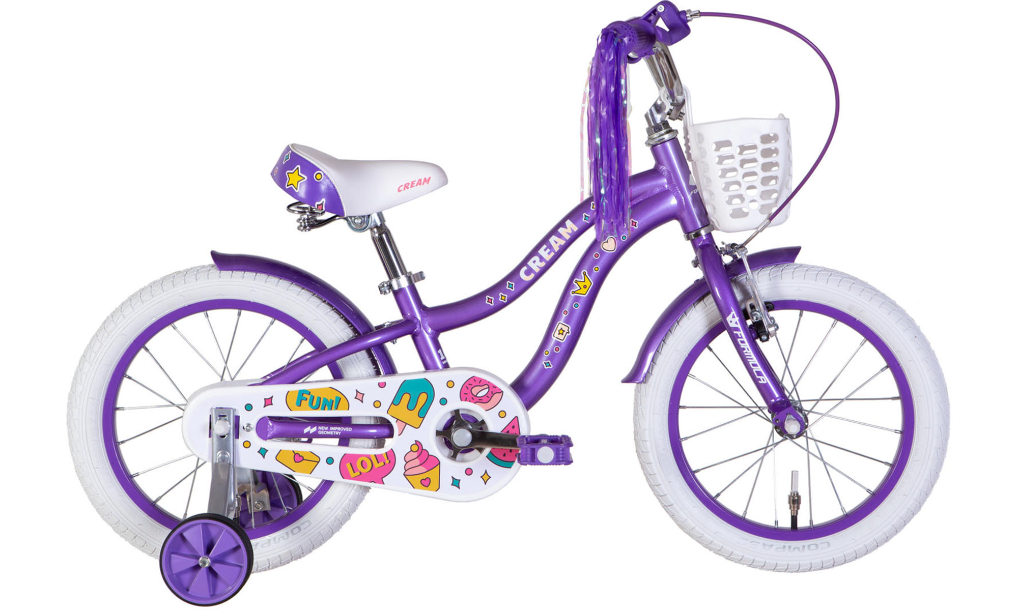 Велосипед Formula Kid CREAM BH 16", размер XXS, рама-8,5", год 2026, фиолетовый 