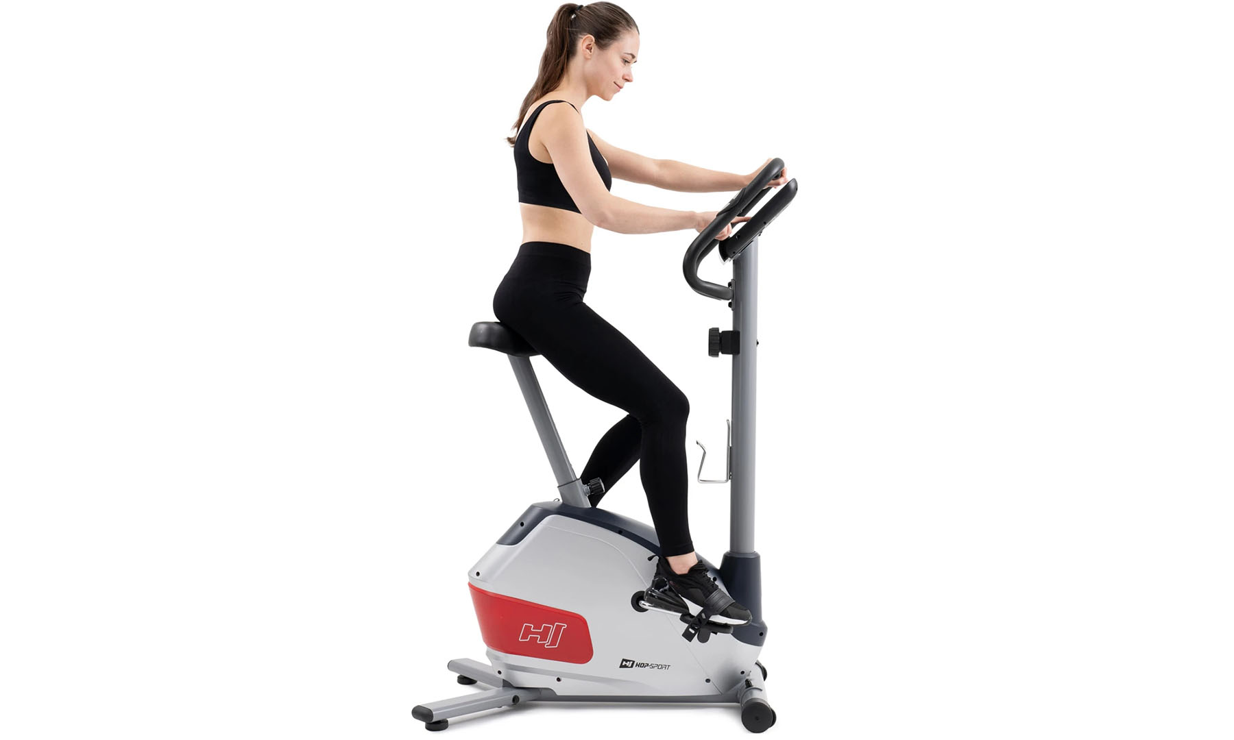 Велотренажер Hop-Sport HS-035H Leaf Сріблястий 6