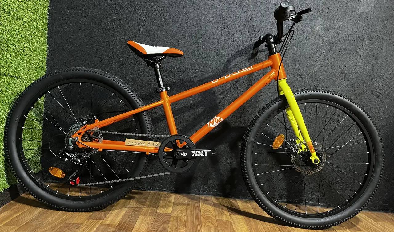 Фотография Велосипед Crosser Super Light 24" размер XXS рама 11 2021 Оранжевый