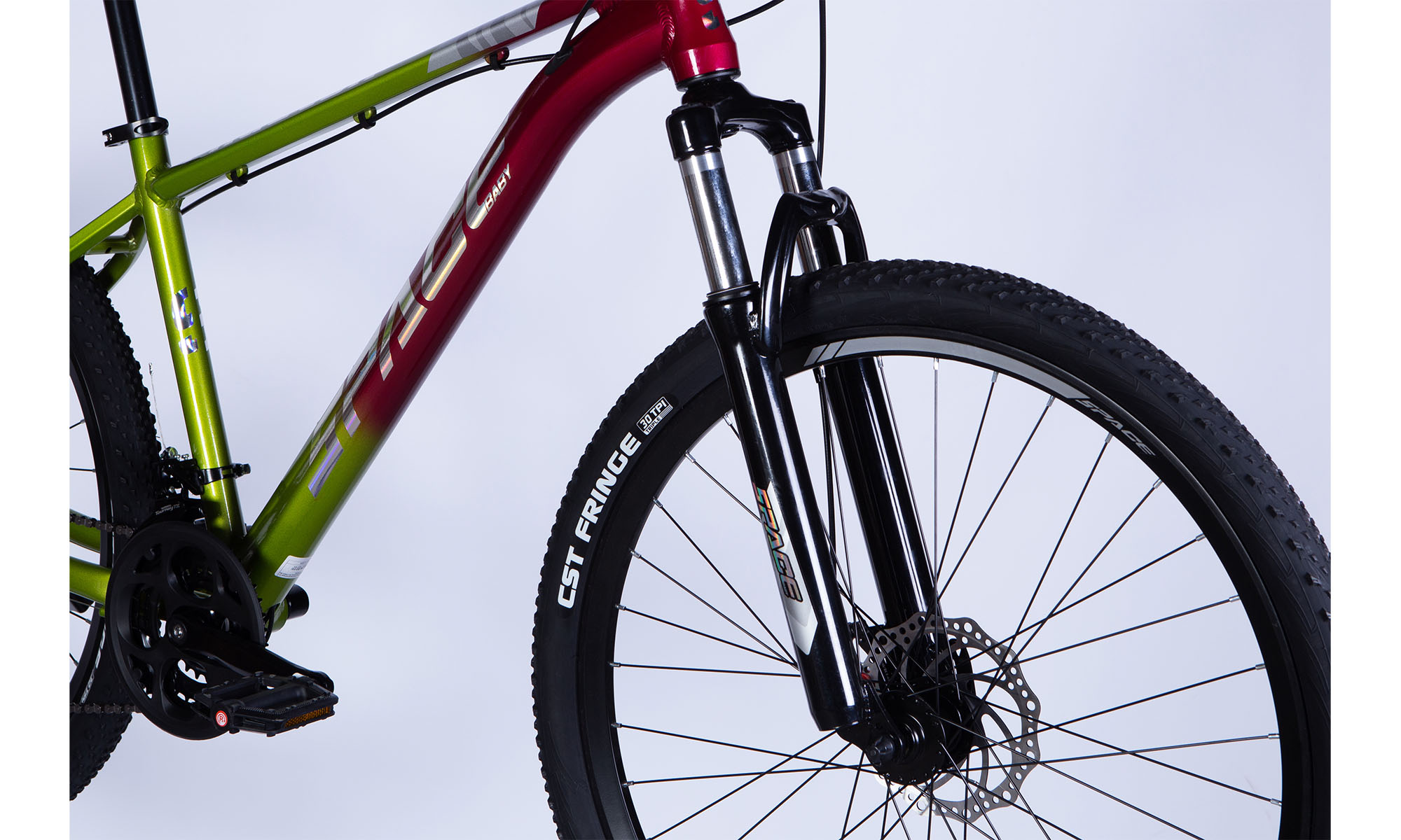 Велосипед SPACE PHAETON DD FR, 27.5", розмір M, рама-17", 2025, зелено-рожевий 2 Велосипед SPACE PHAETON DD FR, 27.5", розмір M, рама-17", 2025, зелено-рожевий 2