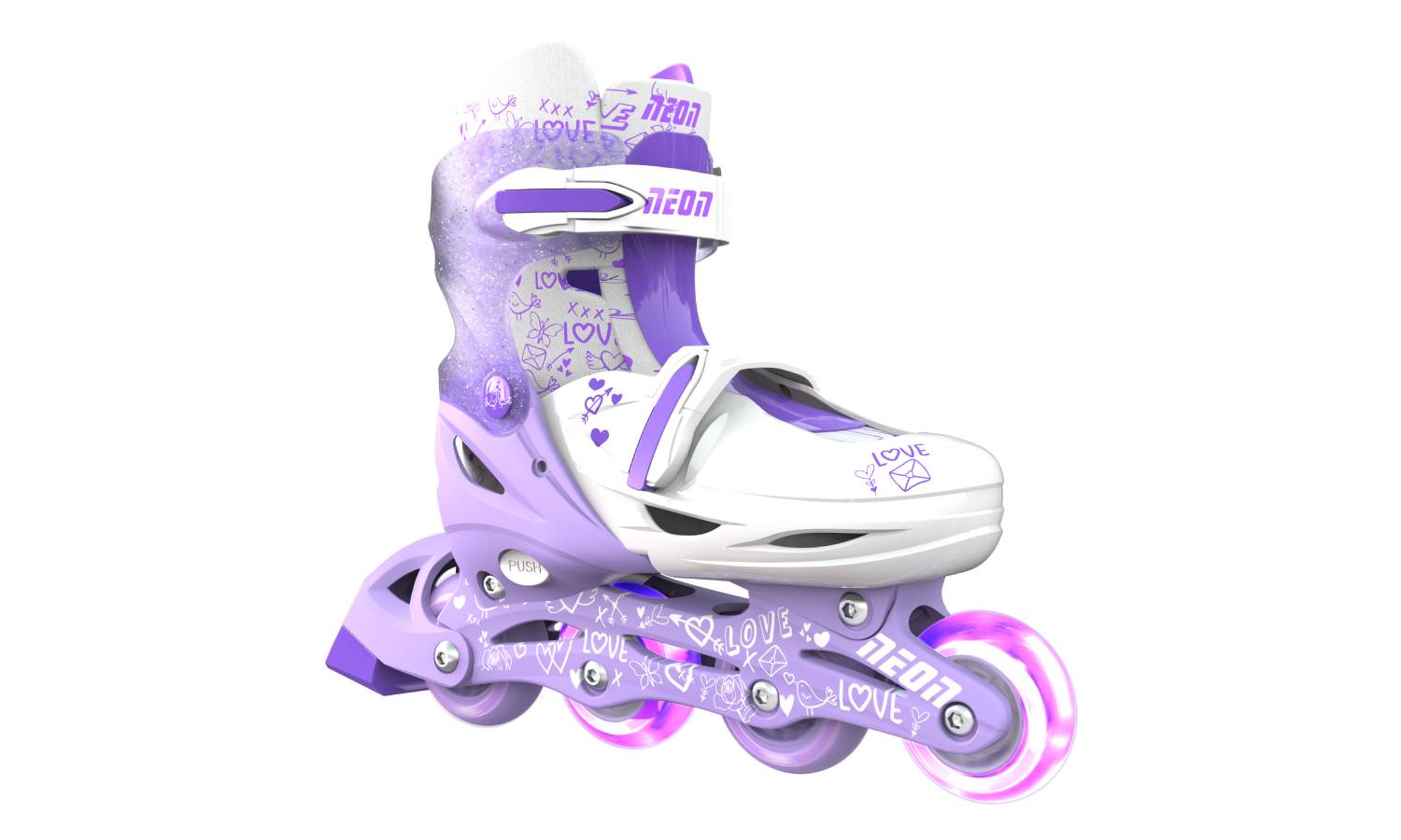 Роликовые коньки Neon Combo, размер 34-37, сиреневый 3