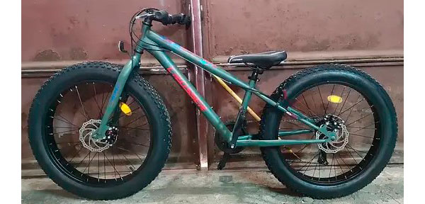 Фотография Фэтбайк Crosser Fat Bike 24" размер XXS рама 13 2021 Зеленый