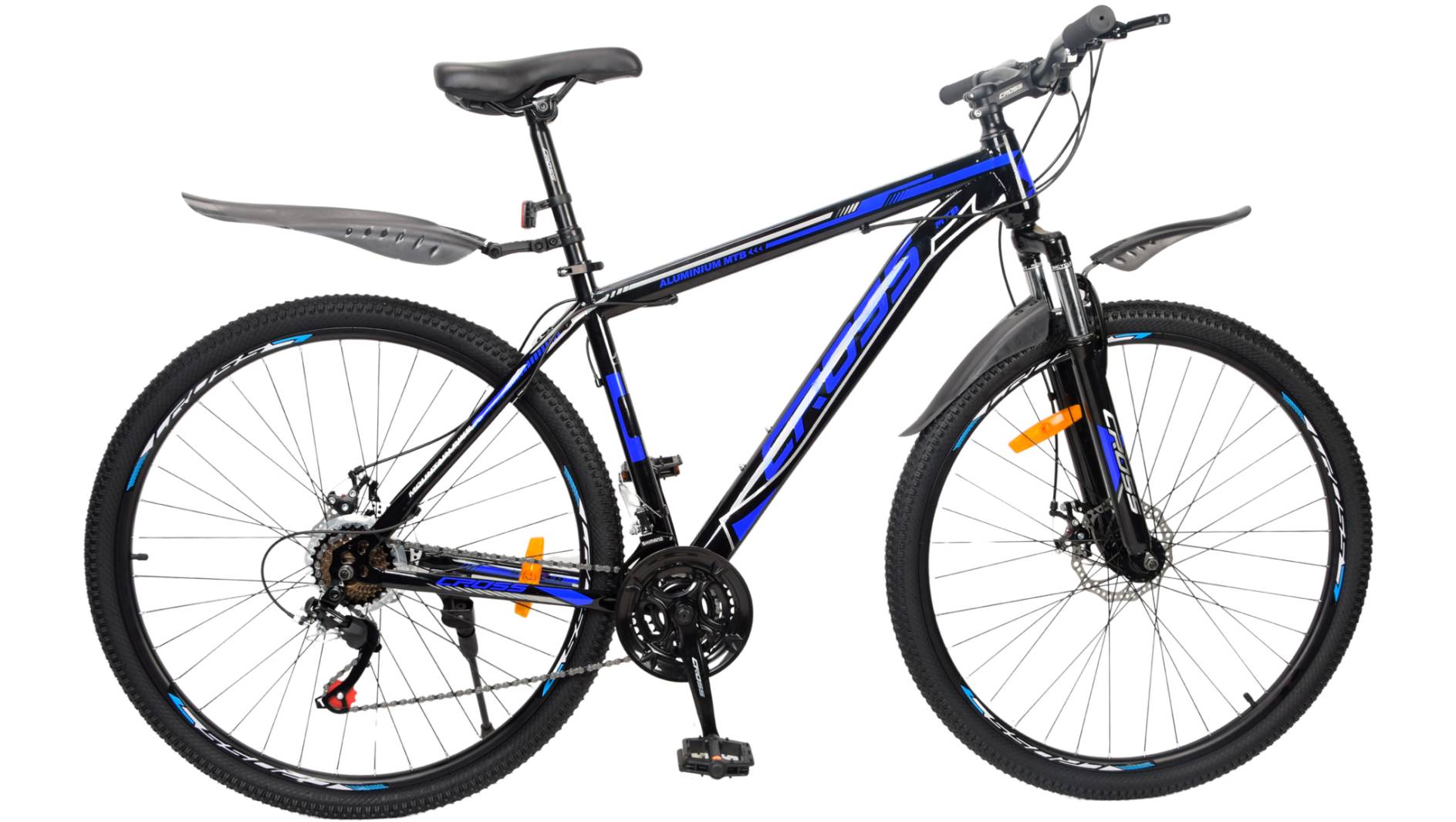 Фотография Велосипед CROSS Stinger 27.5", размер M рама 18" (2023), Черный-Синий