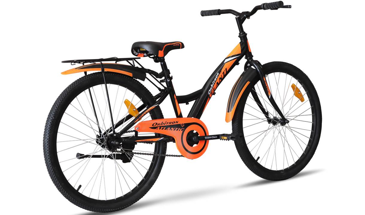 Фотография Велосипед Atlantic Orbitron CS 24" размер XXS рама 12 2022 Черно-оранжевый 2