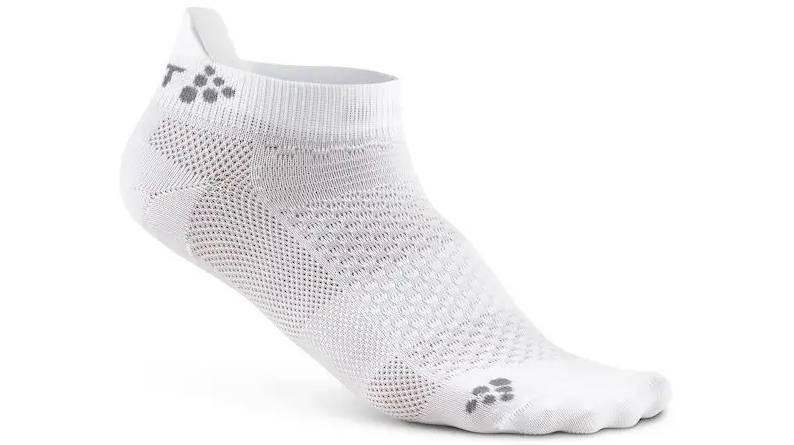 Фотография Комплект носков унисекс Craft Cool Shaftless 2 пары, размер 43-45, сезон SS 20, белые