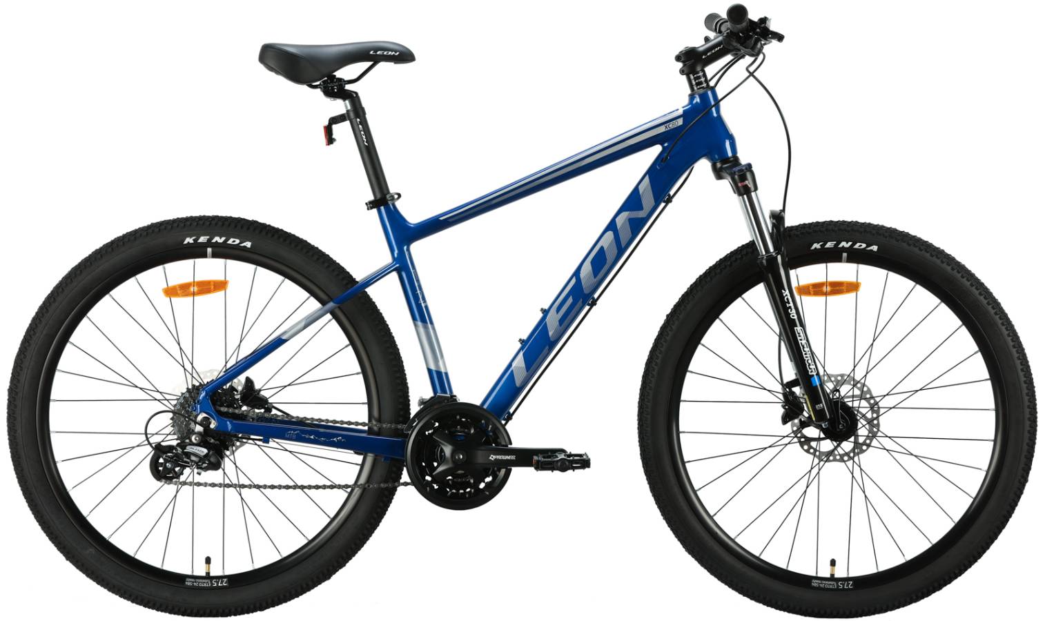 Фотографія Велосипед Leon XC 80 AM HDD 27,5" размер М рама 18" 2024 Сине-серый
