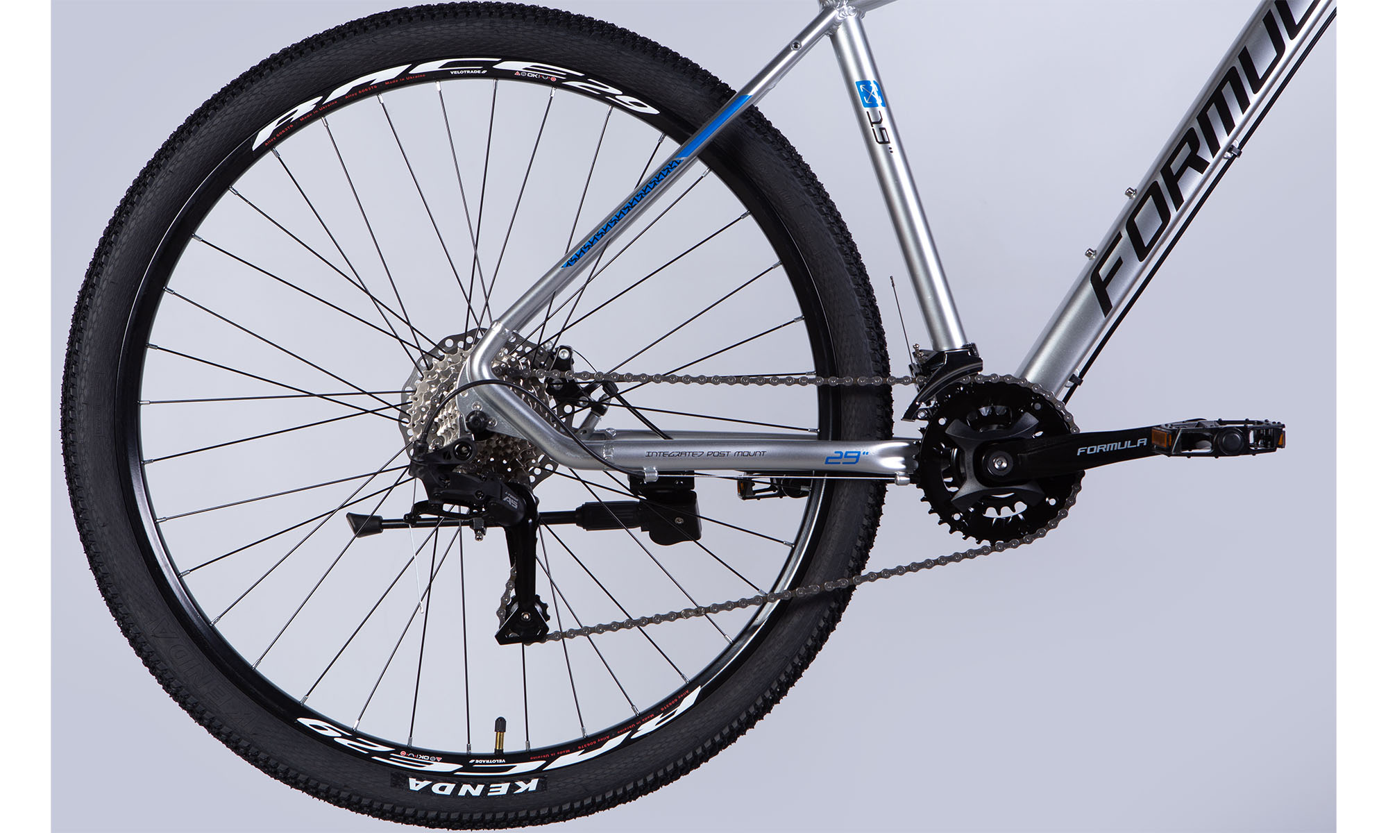 Фотографія Велосипед Formula ZEPHYR 3.0 DD CS 29", розмір XL, рама 21", 2025, срiблястий 4