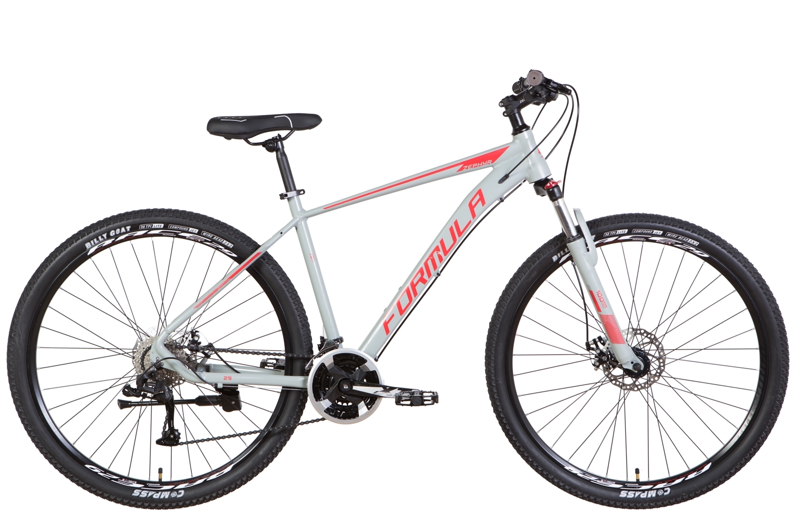 Фотография Велосипед Formula ZEPHYR 3.0 AM DD 29" размер XL рама 21 2022 Cеро-красный