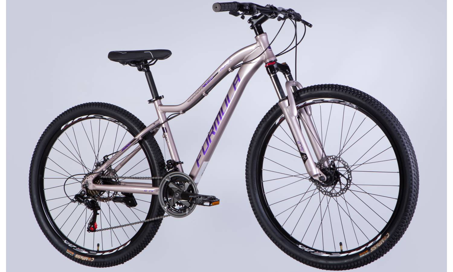 Велосипед Formula ALPINA DD FR 27.5", размер S рама-16" 2025, серо-фиолтеовый 5