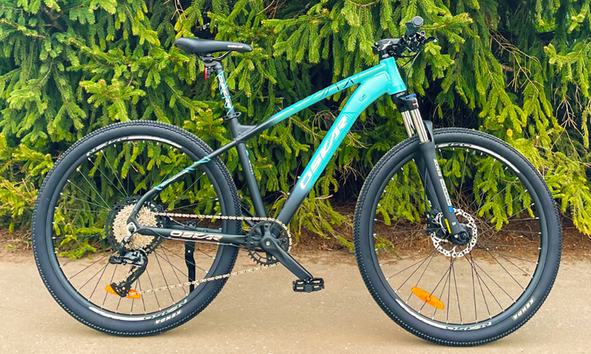 Велосипед Oskar Veva 27,5", размер М, черно-голубой 2