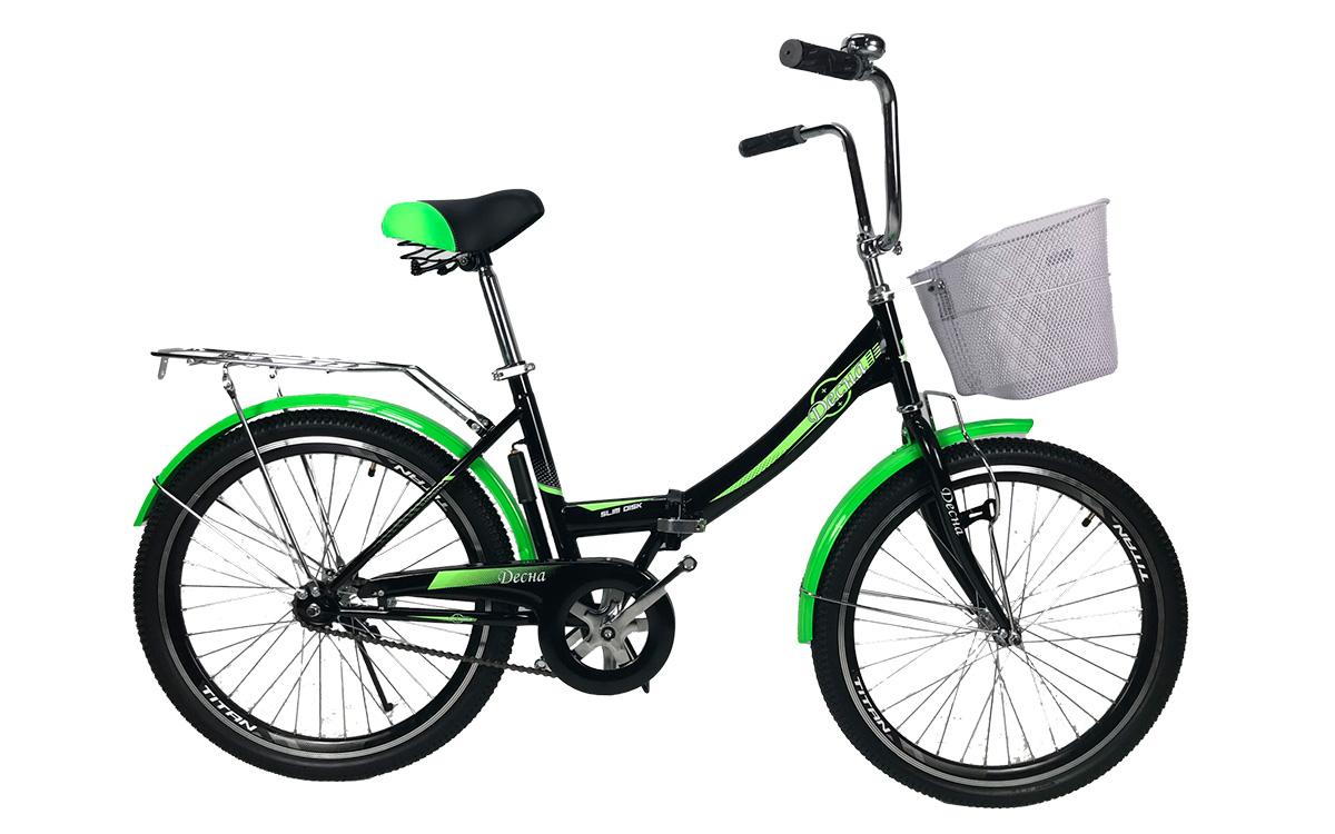 Фотографія Велосипед Titan Десна 24" (2021) 2021 Чорно-зелений 