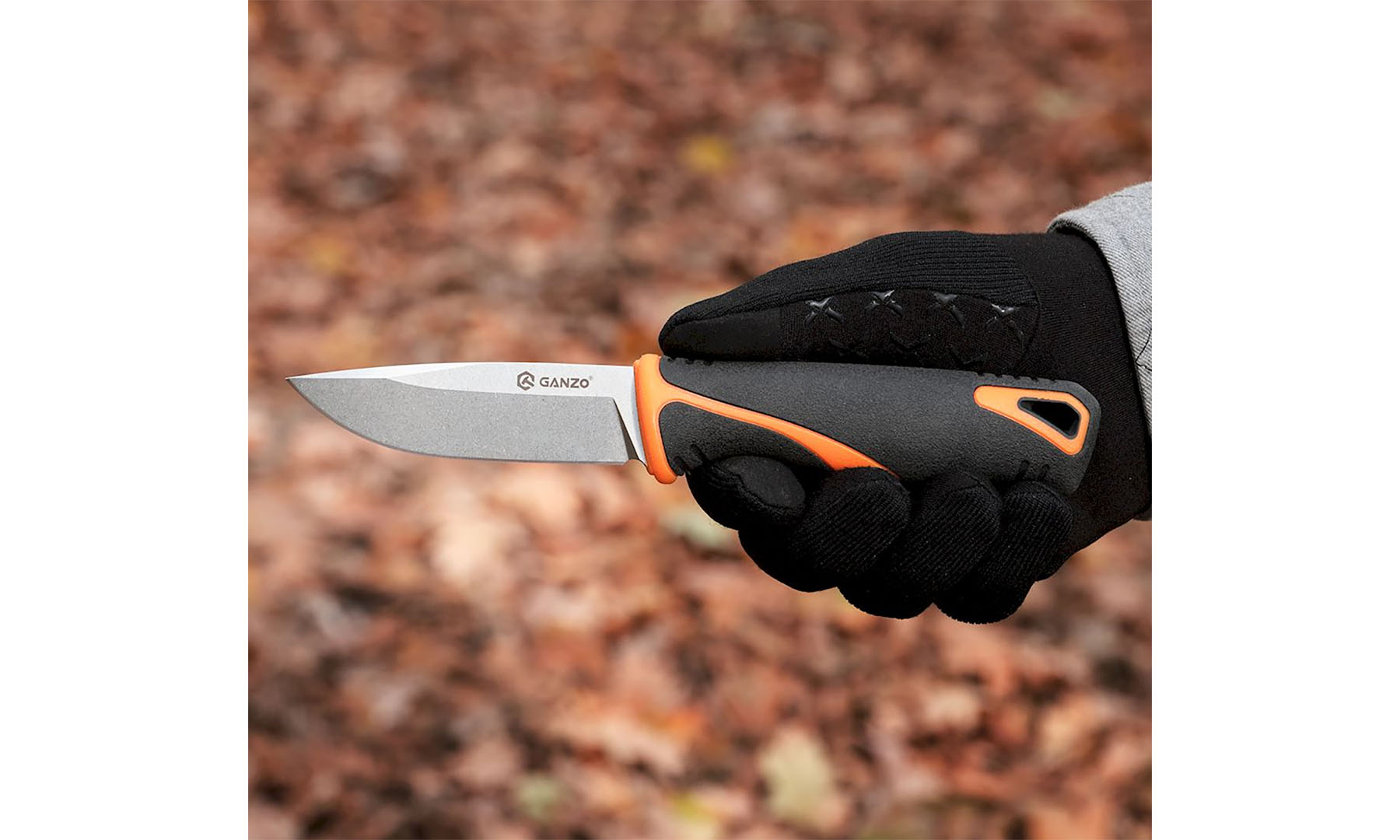 Нож Ganzo G807-OR оранжевый с ножнами 6