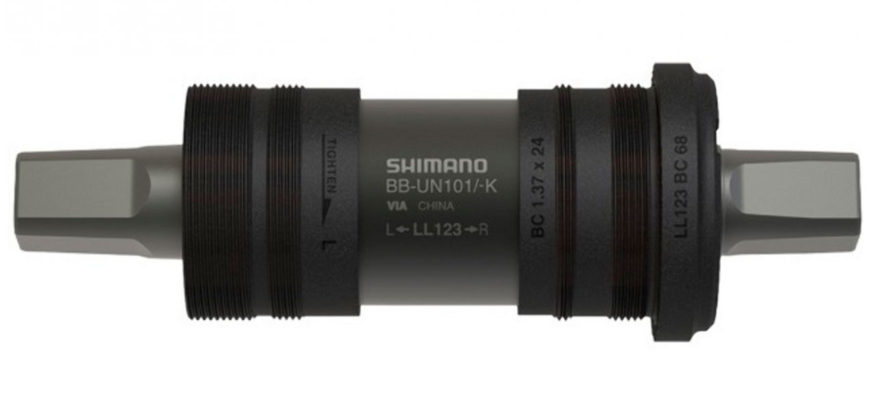 Фотографія Картридж каретки SHIMANO BB-UN101 122.5х68мм під квадрат (чорн.)