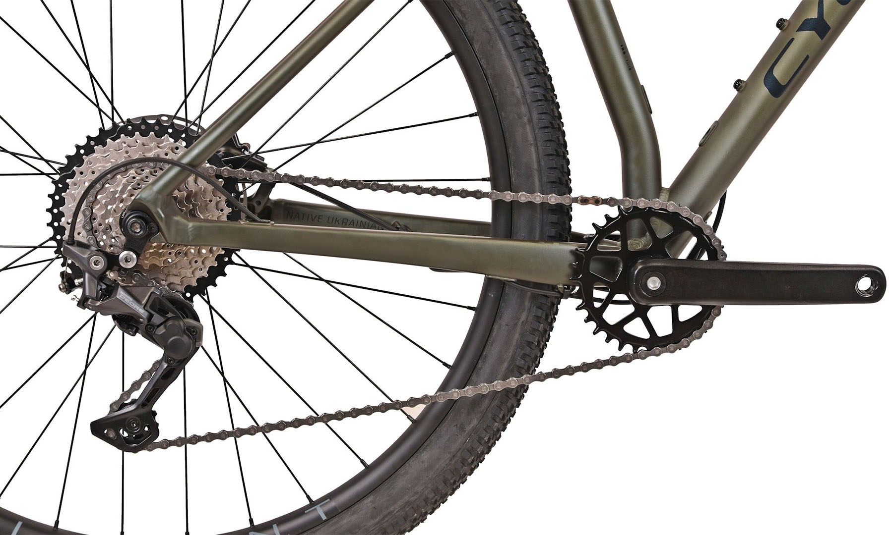 Фотографія Велосипед Cyclone SX 29" розмір рами XL 2024 Сіро-зелений (мат) 3