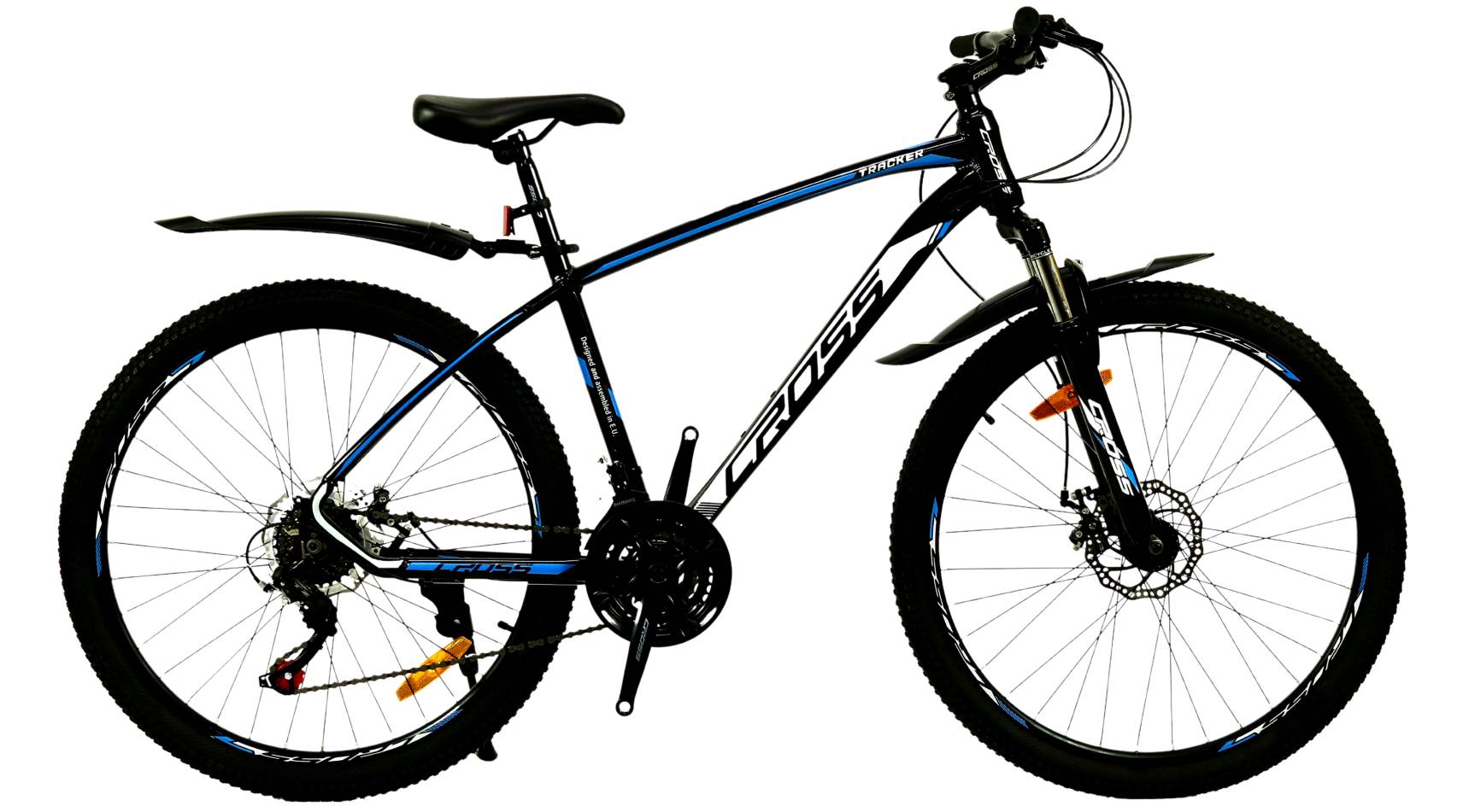 Фотографія Велосипед CROSS Tracker 29", розмір M рама 18" (2023), Чорний-Синій