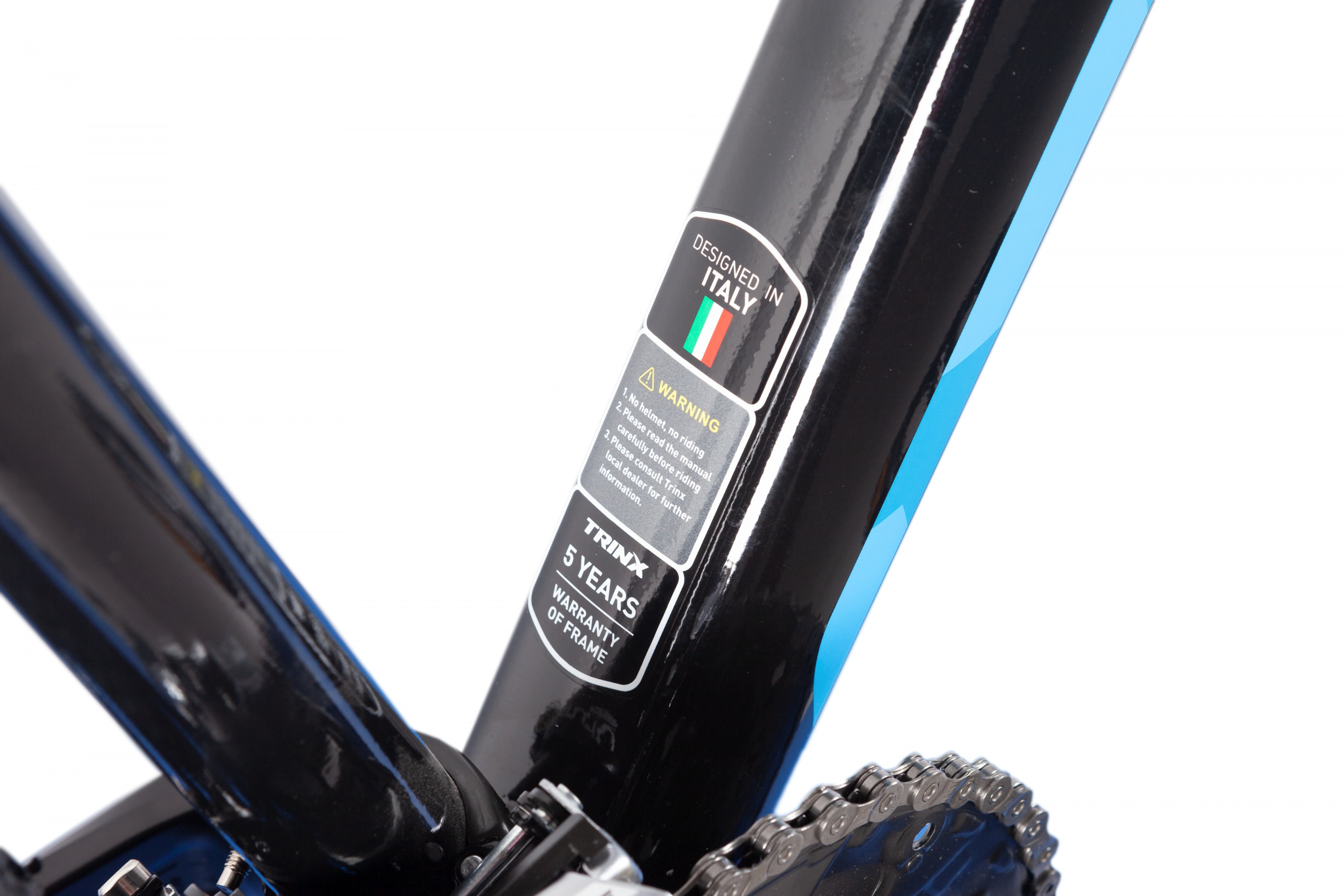 Фотография Велосипед Trinx X1 Pro 29" размер М рама 17 2021 Black-blue-white 8