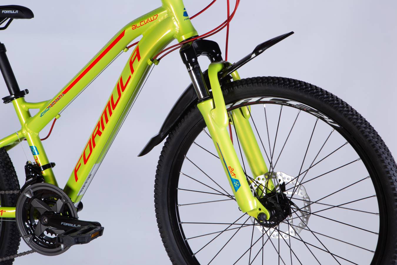 Велосипед Formula BLACKWOOD 1.0 DD 24" размер XXS рама 12,5 2025 зелено-красный 2