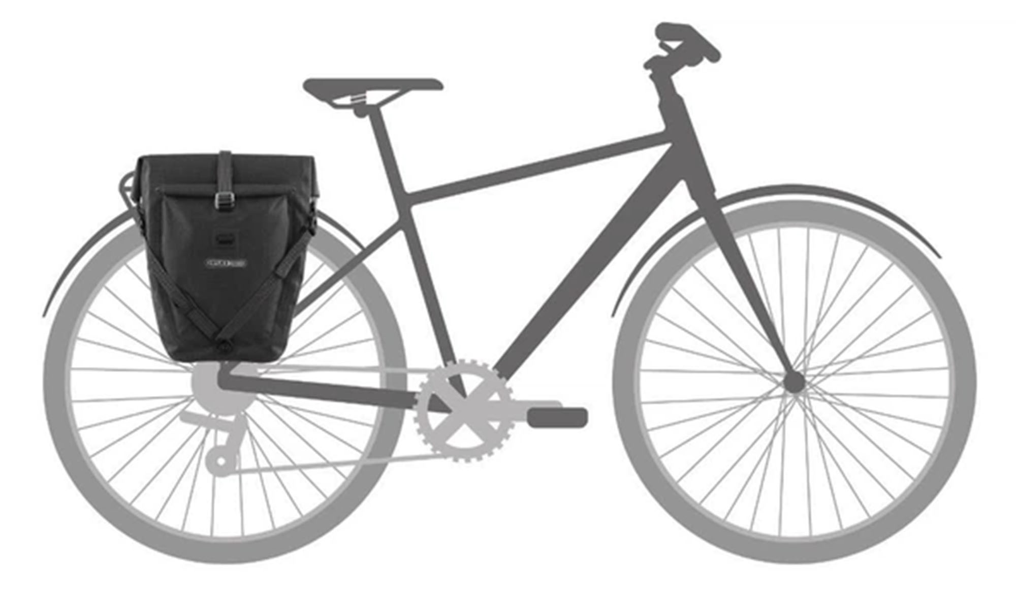 Гермосумка велосипедная ORTLIEB Back-Roller Plus QL2.2, черная, 23 л 2
