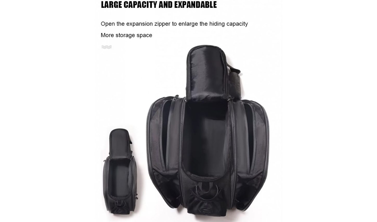 Велосумка на багажник EsLNF, 12л, серый 6 Велосумка на багажник EsLNF, 12л, серый 6