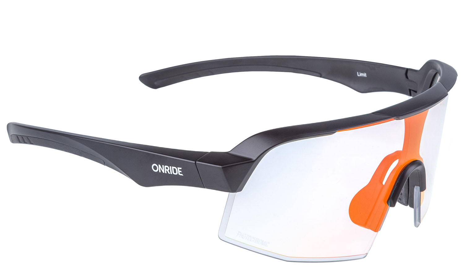 Фотография Очки ONRIDE Limit матово черные с линзами Photochromic Revo Red (78-17%)