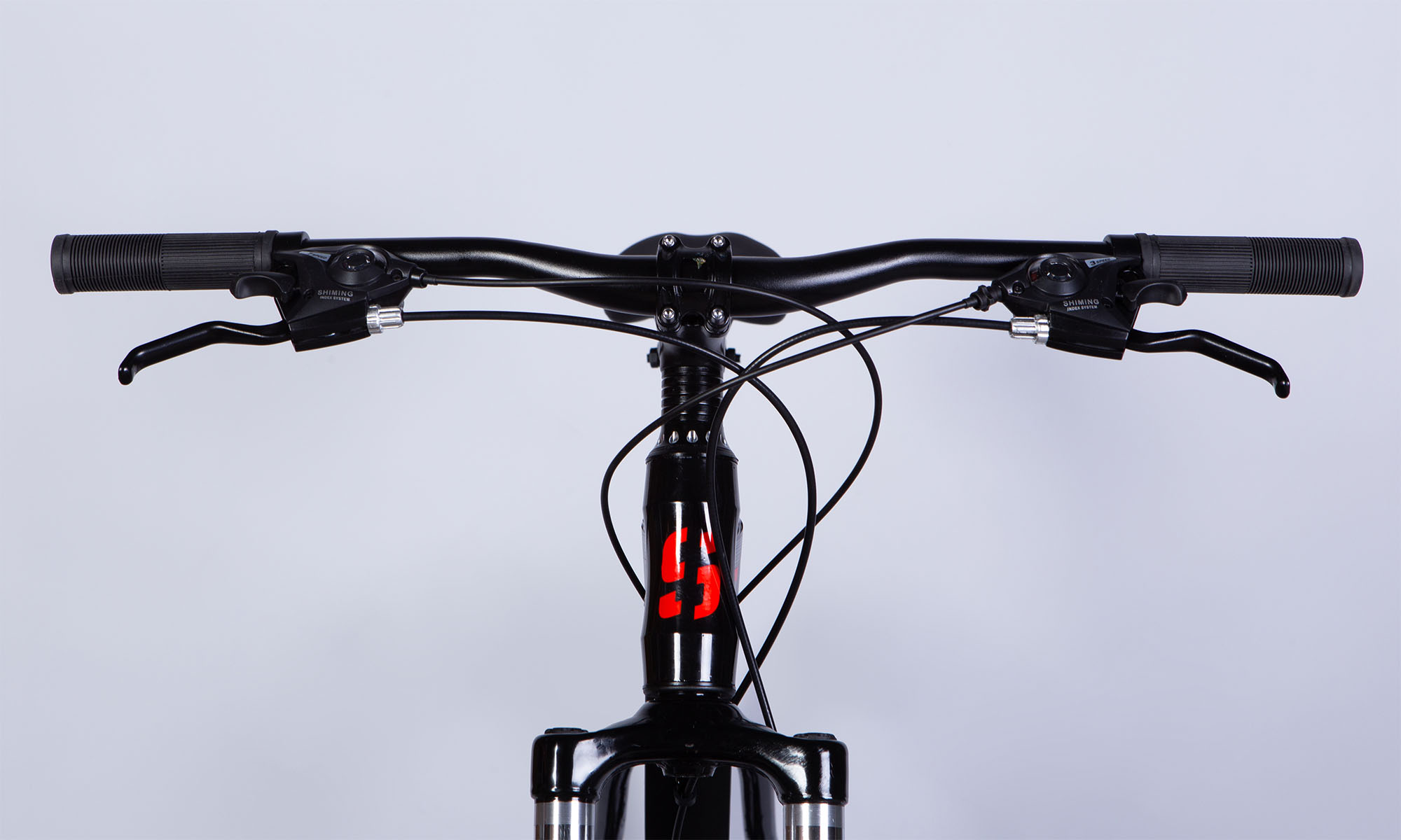 Велосипед SPACE MERCURY DD FR, 27.5", AL, размер M, рама-17", 2025, черно-красный 7