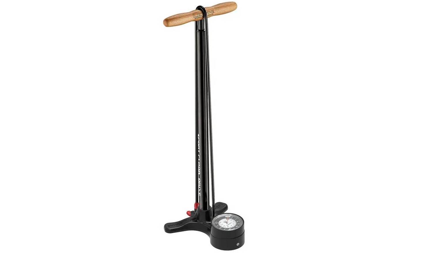 Напольный насос Lezyne Sport Floor Drive, максимальное давление 220 psi, манометр 3.5", черный