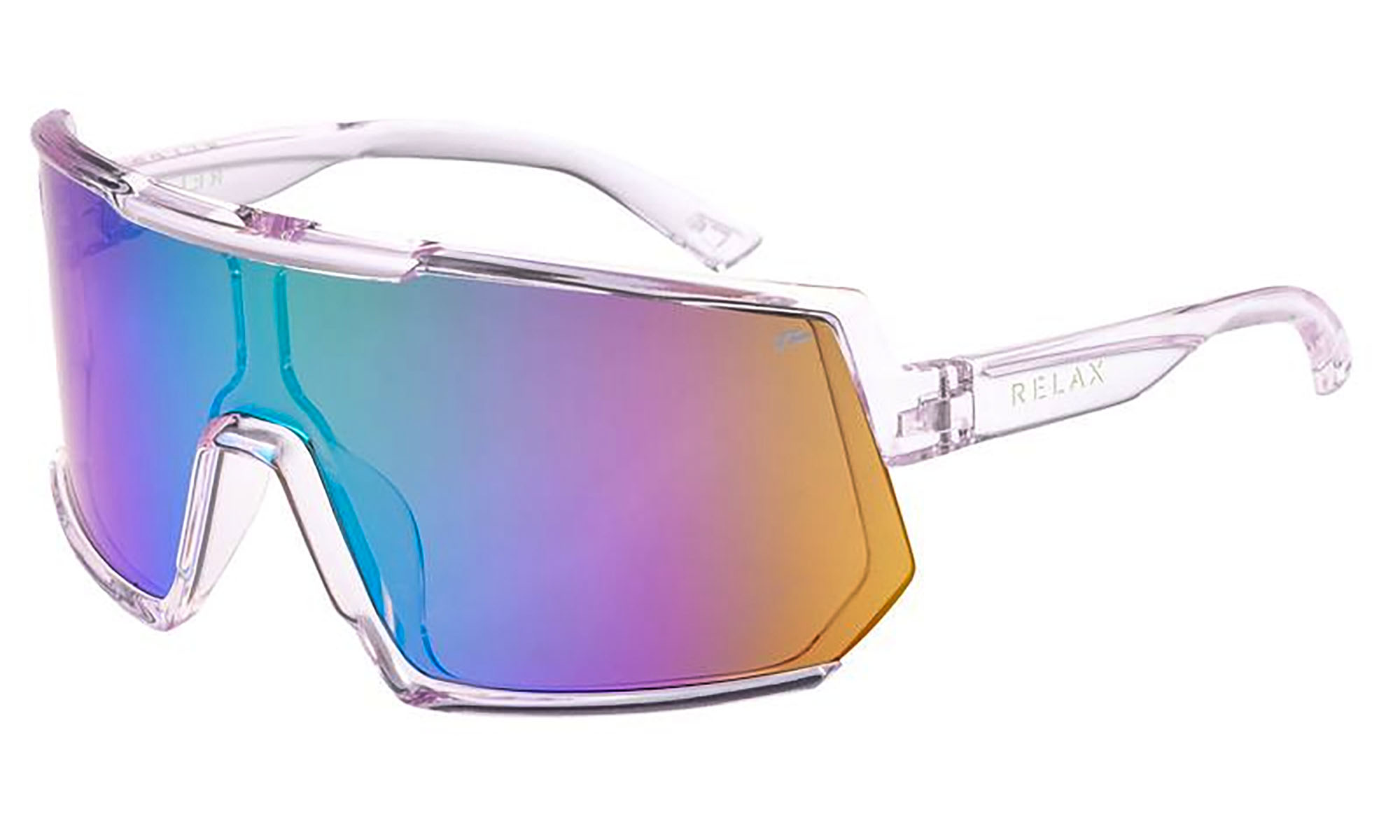 Очки Relax Lantao кристалльные/прозрачные глянцевые, линза brown (PC), green revo, кат. 3 