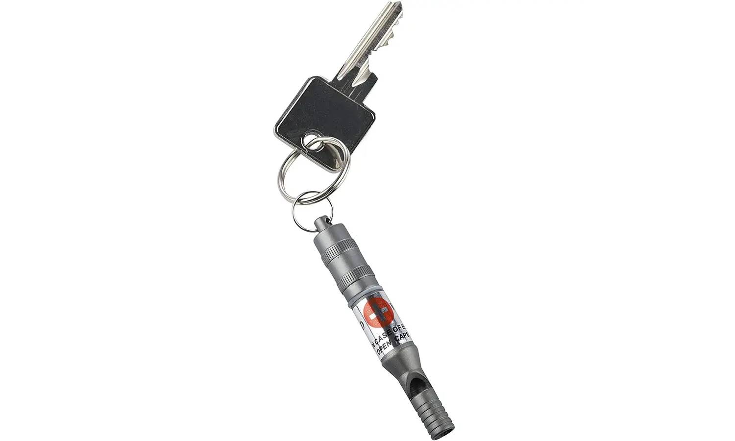 Фотография Брелок-свисток Munkees 3385 Emergency Whistle grey 2