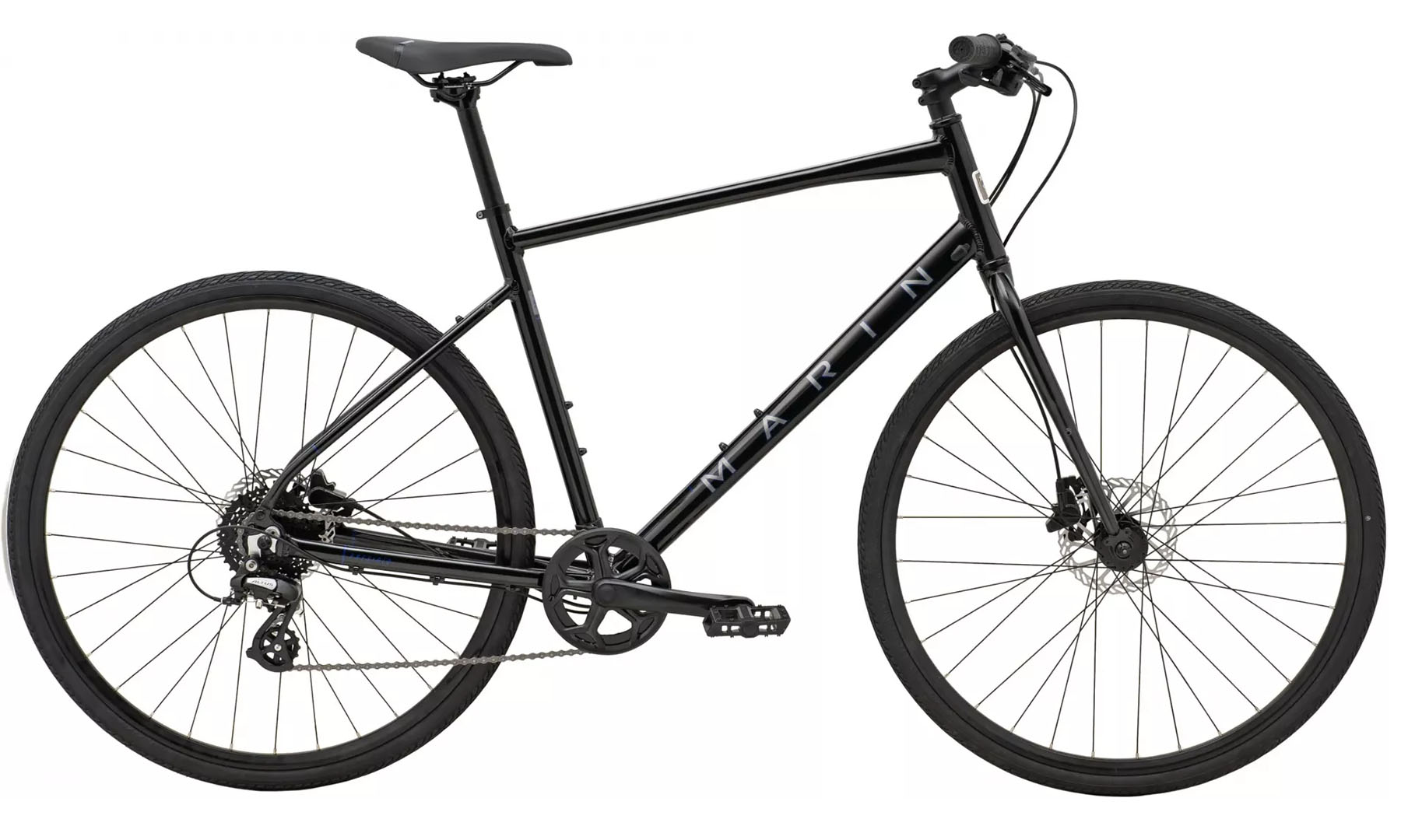 Фотографія Велосипед Marin Presidio 1 28" рама S 2024 Gloss Metallic Black/Charcoal/Blue
