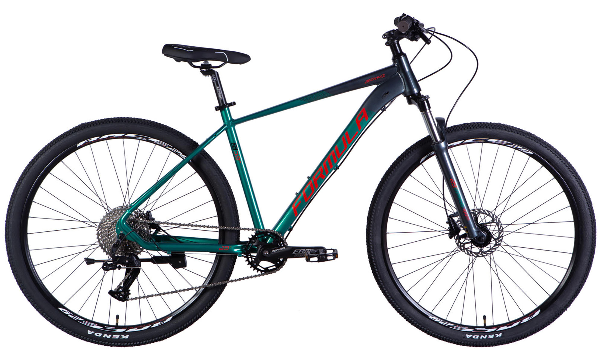 Велосипед Formula ZEPHYR 1.0 HDD 29", розмір L рама-19", рік 2026, темно-сріблястий з зеленим Велосипед Formula ZEPHYR 1.0 HDD 29", розмір L рама-19", рік 2026, темно-сріблястий з зеленим